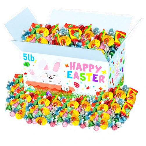 KATIE’S KANDY KORNER Easter Chocolate mix, 5lb Pack of Bulk Easter Candy Individually Wrapped, Ideal for Large Groups, Church Events & Community Giveaways, Premium Quality Chocolate Candy for Kids & Adults to Enjoy