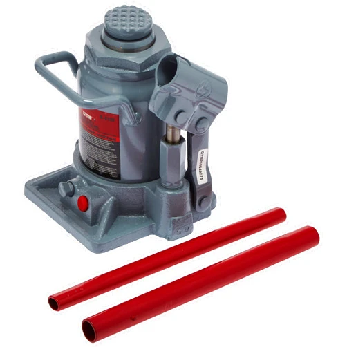 Pro-Lift B-S12D Grey Hydraulic Bottle Jack - 12 Ton Capacity