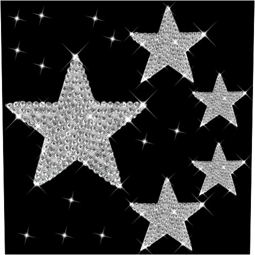 HungMieh 5PCS Car Decals for Women, Bling Rhinestone Star Stickers and Decals with Self-Adhesive Backing for Car Interior&Exterior Window Motorcycle Helmet Laptop Tumbler Luggage Guitar Yeti Cups