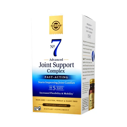 Solgar No. 7, 105 Vegetable Capsules - Joint Support & Comfort - Increased Mobility & Flexibility - Supplement for Men & Women with Ester-C Vitamin C - Gluten-Free, Non GMO, Dairy Free - 105 Servings