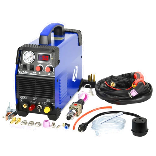 S7 Plasma Cutter, 50A 2T/4T Dual Voltage 110/220V IGBT Inverter,1/2-Inch Clean Cut with AG60 Torch