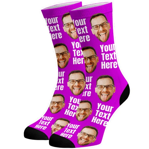 Brd Gifts Custom Face Socks, Funny Socks with Faces for Men Women Cat Dog Lovers, Personalized Gifts