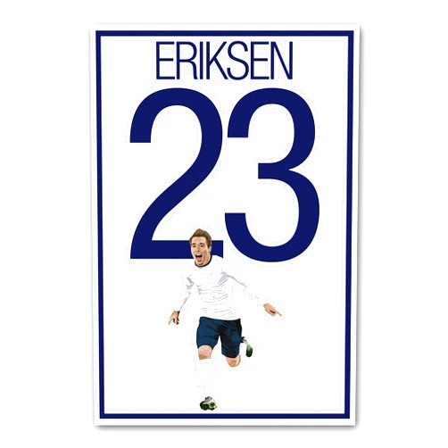Graphics 17 Christian Eriksen Poster - Tottenham Hotspur Art
