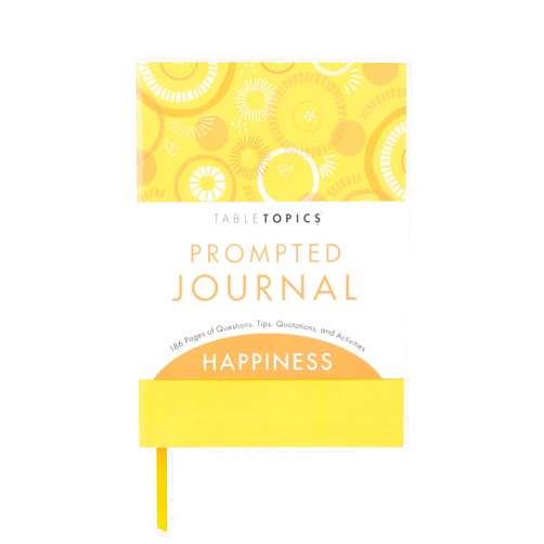 TableTopics - Happiness Prompted Journal with Questions, Tips, Quotes, and Activities, Wellness Journal with Prompts, Better Mental Health, Self-Help Journal for Women in 2024