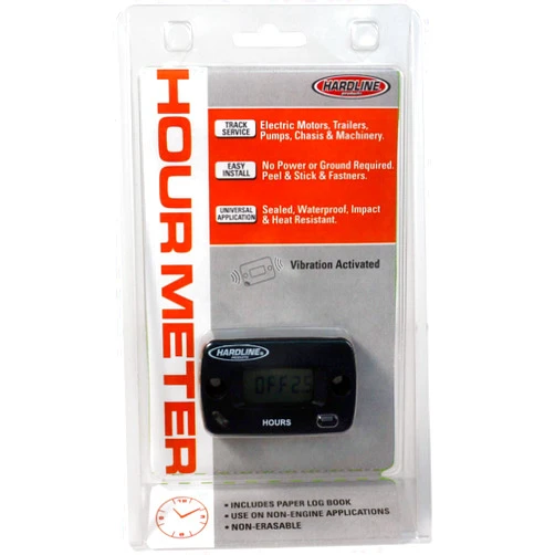 Hardline Products HR-8065 Vibration Hour Meter , Black
