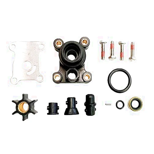 Wisdour 394711 Water Pump Impeller Repair Kit with Housing for Johnson Evinrude 9.9-15 HP Outboard 1974-UP Replace 18-3327 0394711 777801 386697 391698 389112 387610