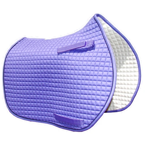 Oumebiu PRI Pacific Rim International All-Purpose English Saddle Pads (Lavender w/Black Trim)
