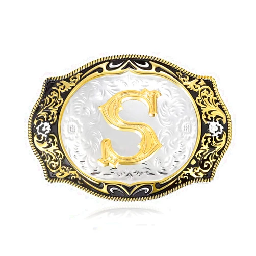 KOORASY Belt Buckle Initial Letter Belt Buckles Small Size Women Girls Boys Men Western Buckles for Belt (ABC-Z)