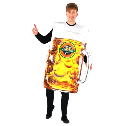 Morph Beer Costume Adult Alcohol Costumes For Adults Beer Costume Men Stein Oktoberfest Costume Men Beer Halloween Costumes