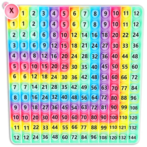 EK-Memory-fish ​Multiplication Game Table Division Flash Cards 3rd Grade pop-up Fidget Math Toy, Create Various Math Learning Toy Times Table Number Blocks (Multiplication and Addition Tables)