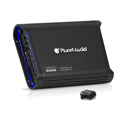Planet Audio MB2000.1D Class D Car Amplifier - 2000 High Output, 1 Ohm Stable, Monoblock, Mosfet Power Supply, Great for Speakers and Subwoofers