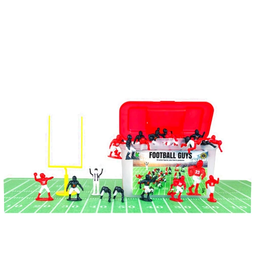K Kaskey Kids Kaskey Kids Football Guys – Red & White/Navy & White Inspires Kids Imaginations with Endless Hours of Creative, Open-Ended Play – Includes 2 Teams & Accessories – 28 Pieces in Every Set!