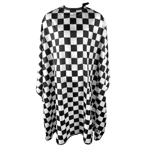 Pelocapa Barber Cape for Men Haircut Cape with Snap Closures Professional Salon Cutting Cape Large Waterproof Hairdressing Cape Gown Apron for Hairstylist- 63”× 56”(CHECKED PATTERN)
