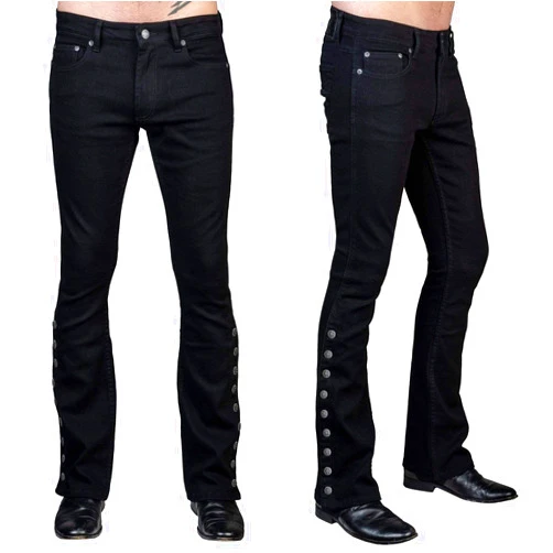 Wornstar Hellraiser Side Button Jeans - Black