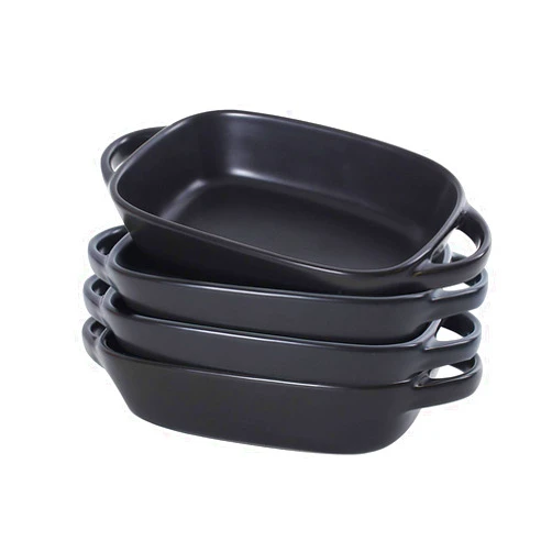 CCYP Small Ceramic Baking Dish,Set of 4 Porcelain Bakeware Set,Roasting Lasagna Pans 7