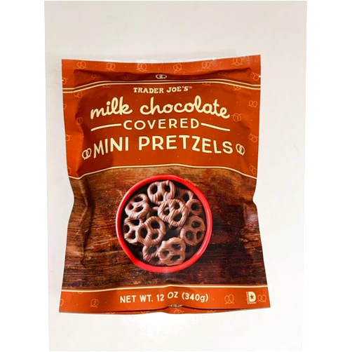 Generic Trader Joe’s Milk Chocolate Covered Mini Pretzels, 12 oz (Pack of 1)