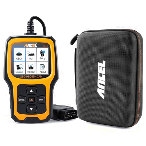 ANCEL AD410 Enhanced OBD II Vehicle Code Reader Automotive OBD2 Scanner with ANCEL Protective Case Storage Bag