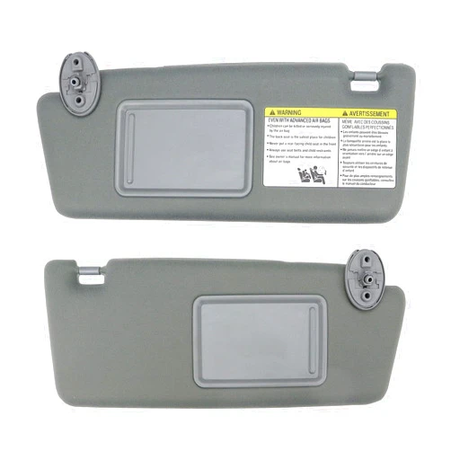 FEXON Sun Visor Compatible with Toyota Tacoma 2005-2015 Left Driver & Right Passenger Side Without Light Grey #74320-04181-B1; 74320-04181-B0