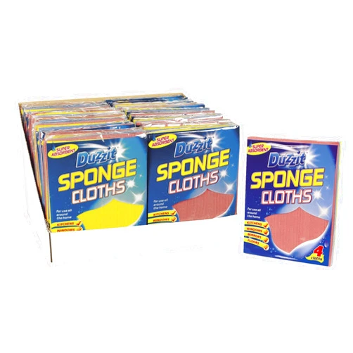 Duzzit Sponge Cloths 4pk