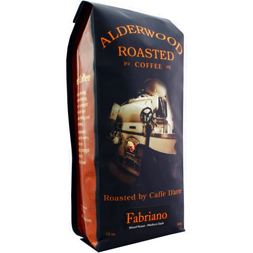 Caffe D'arte Fabriano Wood Roast Reserve Whole Bean Espresso Coffee, 12 Ounce