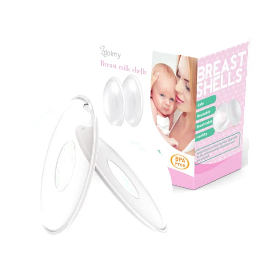 Zdolmy Breast Shells, Milk Saver, Nursing Cups, Nursing Moms to Ease Nipple Pain, BPA-Free and Reusable, Collect Breast Milk Leak (Pack of 2)