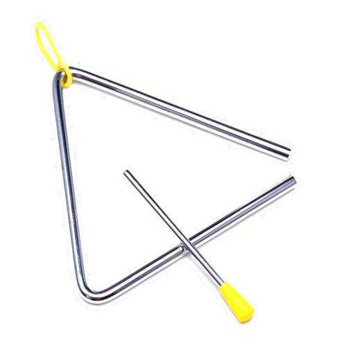 TDOCK 6 Inch Musical Steel Triangle Percussion Instrument With Striker