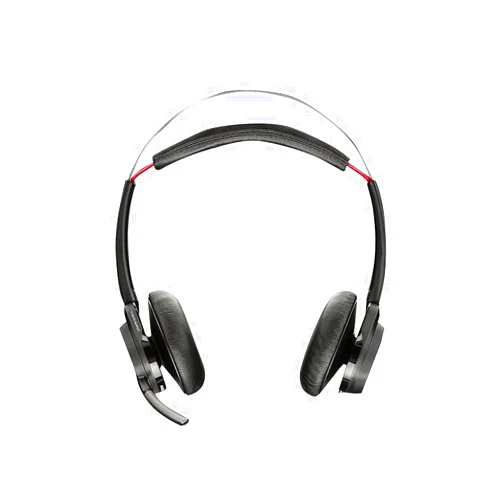 Poly Plantronics - Voyager Focus UC (Poly) - Bluetooth Dual-Ear (Stereo) Headset with Boom Mic -USB-A Active Noise Canceling -Connects to PC/Mac Compatible - Works with Teams (Certified), Zoom (w/o Stand)
