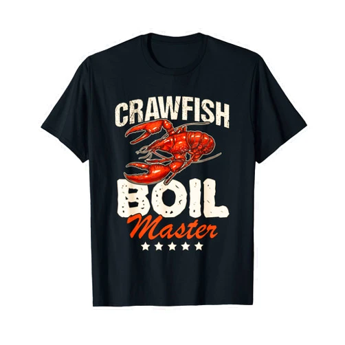 Crawfish Gifts&Souvenirs Crawfish Boil Master Vintage Funny Gift T-Shirt