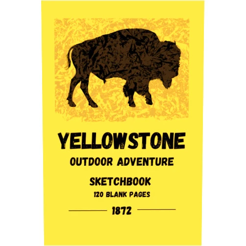Cosmic Coast Designs LLC Yellowstone Outdoor Adventure Sketchbook