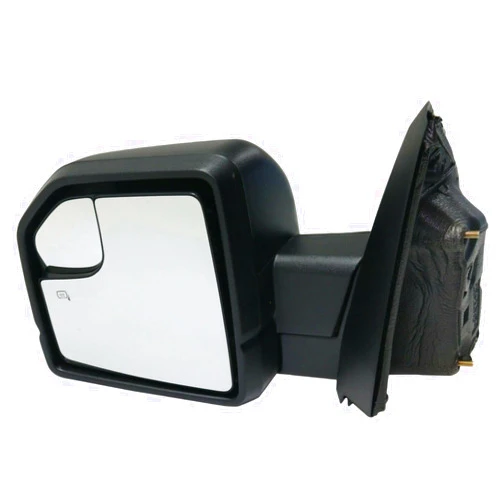 WEINGXKS 1pc Left Driver Side Textured Black Power Heated Operate Manual Folding Exterior Door Rear View Mirror Extended Truck 15201460
