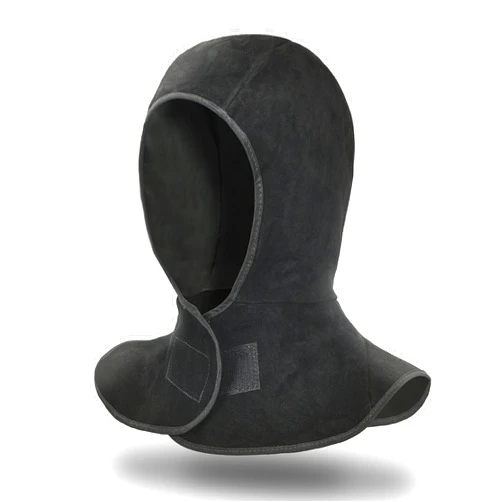 Leaseek Welding Hood, Flame-Retardant Protective Welding Cap with Neck Shoulder Drape, Welding helmet accessories,Head Protection for Men & Women, Black