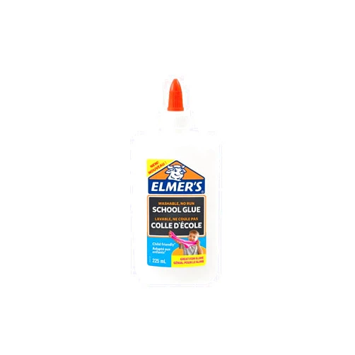 Elmer's White PVA Glue | 225 mL | Washable and Kid Friendly | Great for Making Slime and Crafting