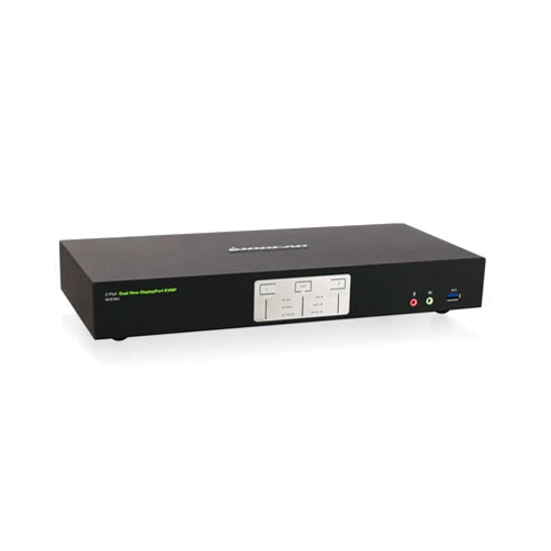 IOGEAR KVMP 2-Port 4K Dual View DisplayPort with USB 3.0 and Audio(TAA). KVM switch only - GCS1942NC