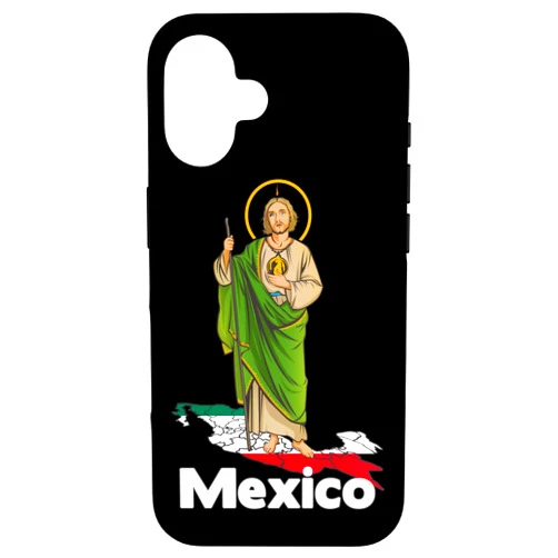 Saint Jude Thaddeus con México Estados iPhone 16 San Judas Tadeo with Mexico Case
