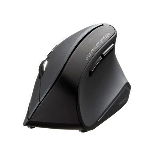 SANWA Bluetooth Ergonomic Mouse, Silent Click Wireless Ergo Vertical Mice, 3 Programmable Buttons, Reduce Wrist Pain, 800/1200/1600 DPI, Compatible with Mac, Laptop, Windows, Tablet, Phone