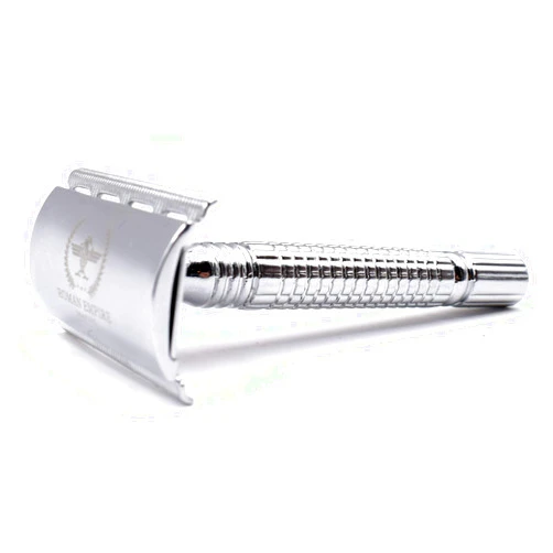 Roman Empire Shaving Double Edge Safety Razor ROMAN EMPIRE SHAVING Augustus with 20 Blades Sampler (Astra-Derby-Shark-Treet)
