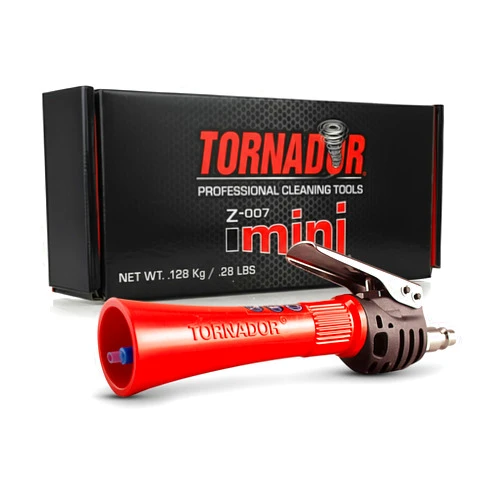 Tornador Z-007 Mini | Compact High-Pressure Car Cleaning Tool | Ergonomic Design Speeds Up Interior Detailing | Works with Air Compressor | Powerful & Portable