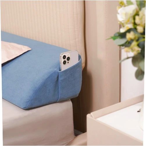 Aurako Cal King Size Bed Wedge Pillow Headboard Pillow Mattress Wedge Bed Gap Filler Triangle Memory Foam Wedges Body Positioners for Sleeping Body Lumbar Backrest Reading Bolster Pillow