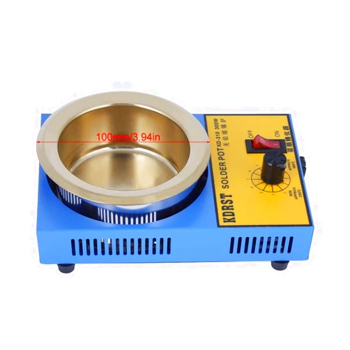 CUYT Soldering Desoldering Bath, Solder Pot, Portable Electronic Wire Production for Coil Pin Tin Plating Electronic (US standard 110V)