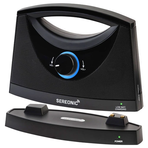 SEREONIC Portable Wireless TV Speakers for Smart TV - Ideal for TV Watching Without The Blaring Volume - Wireless Speakers for TV Designed for Hard of Hearing, Elderly, and Seniors - 100ft Range