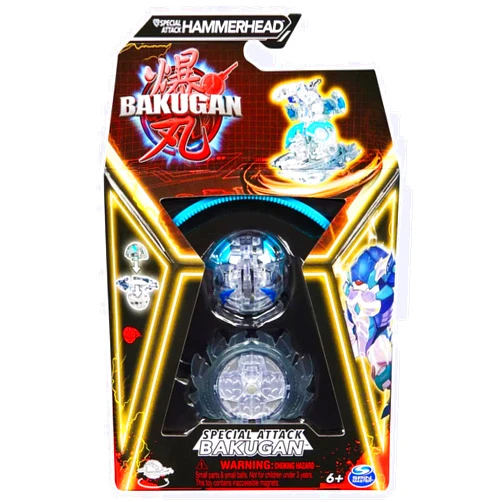 Hasbro Special Attack Bakugan Collectible Transforming Interactive Battle Figure Toy - Hammerhead