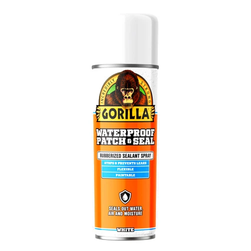 Gorilla Waterproof Patch & Seal Rubberized Sealant Spray; White; 14oz (Pack of 1)