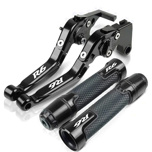 BHLTG Motorcycle Grips for Ya&maha YZF R6 2005-2016 2015 2014 2013 2012 2011 2010 2009 2008 2007 2006 Motorcycle Brake Clutch Lever Handlebar Grip Ends Motorcycle Handle bar Grips (Color : 20)