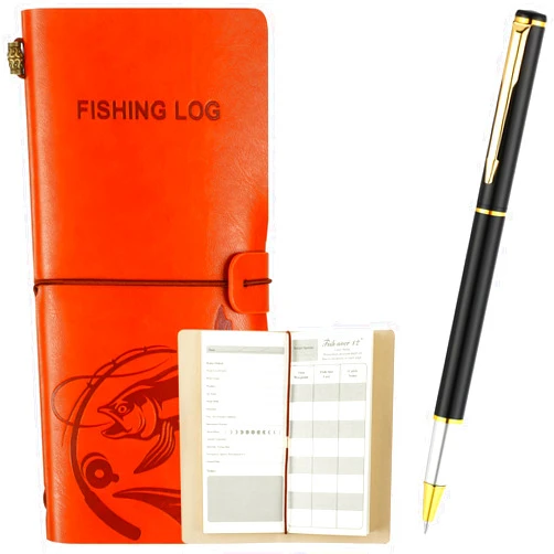 Glenmal Fishing Log Book with Pen Fishing Journal Notebook Pocket Fishing Gifts for Men Designed for Fishermen to Record Fishing Details Gifts for Men Dad Husband Fathers Day Birthday Gift, 96 Pages