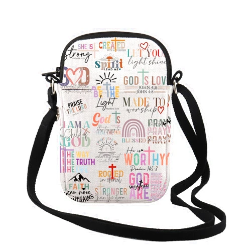TSOTMO Religious Gift The Way The Truth The Life Christian Crossbody Bag Bible Verse Gift Inspirational Gift for Women