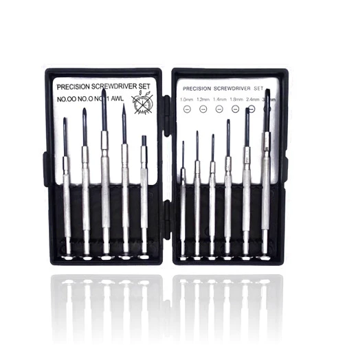 Senkiila 11 PCS Mini Screwdriver Set, Small Screwdriver Set of Flathead and Phillips Screwdrivers, Screwdriver Set for Glasses, Watch, Phone, Toys, Computer Repair