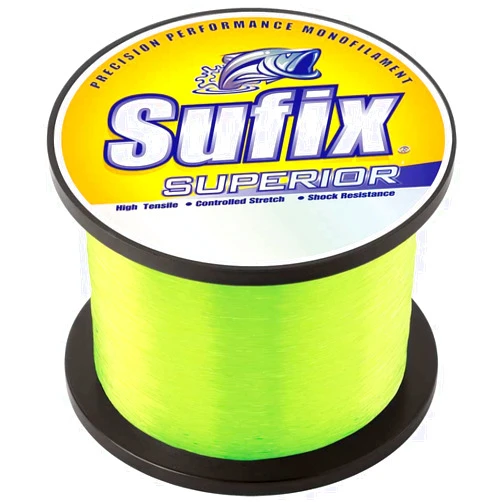 Sufix Superior - 1 lb. Spool - 40 lb. - 1485 yd. - Hi-Vis Yellow