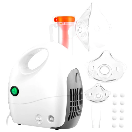 Egnir Nebulizer Machine with 1 Set of Kits for Breathing Problems, Adjustable Amount for Adults and Kids, Breathing Treatment Nebulizer with 3 Masks, Handheld and Portable Design