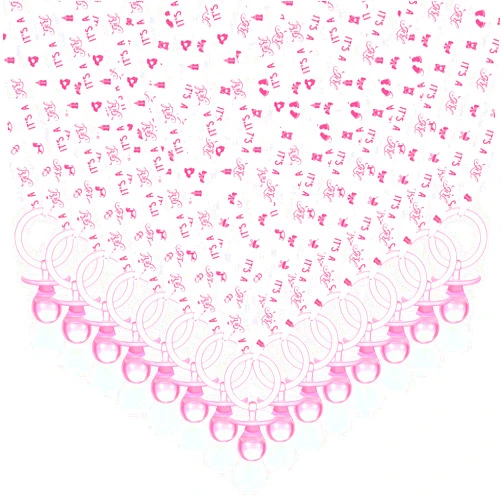 Chengu 100 Pieces Baby Shower Pacifiers Necklace Acrylic Baby Pacifiers Bulk Party Favors Pacifiers Charm Newborn Pacifiers for Boys Girls Baby Shower Party Decorations Table Scatter (Pink)