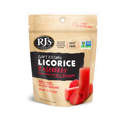RJ's Soft Eating Licorice, Raspberry 7.05oz (Pack of 5)
